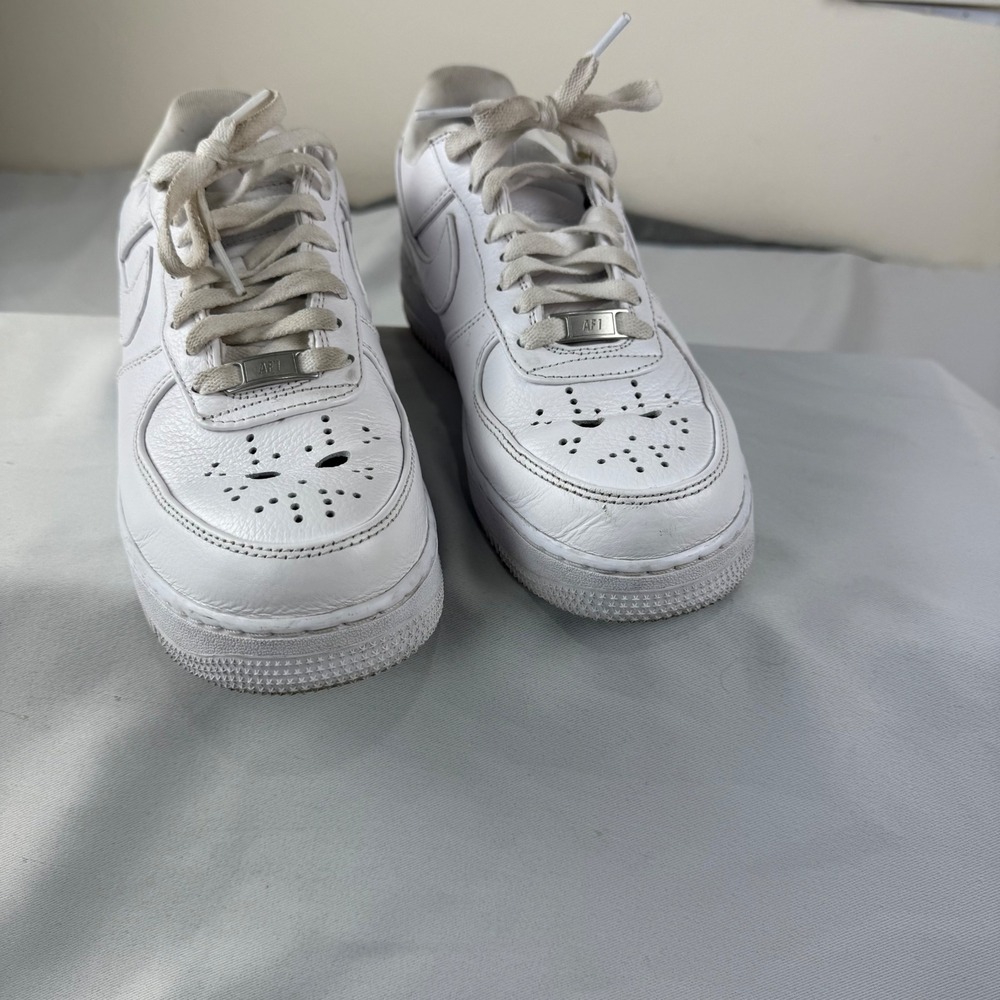 Nike Air Force 1 'Jason Voorhees' White Sneakers, Size 8.5 BNIB IB4025-100
